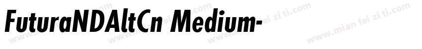 FuturaNDAltCn Medium字体转换